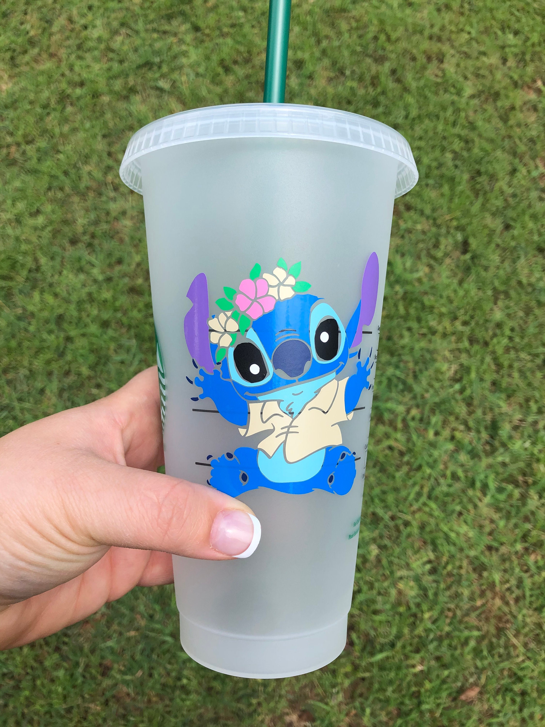 Disney Stitch Starbucks Cold Coffee Cup Personalized Coffee | Etsy
