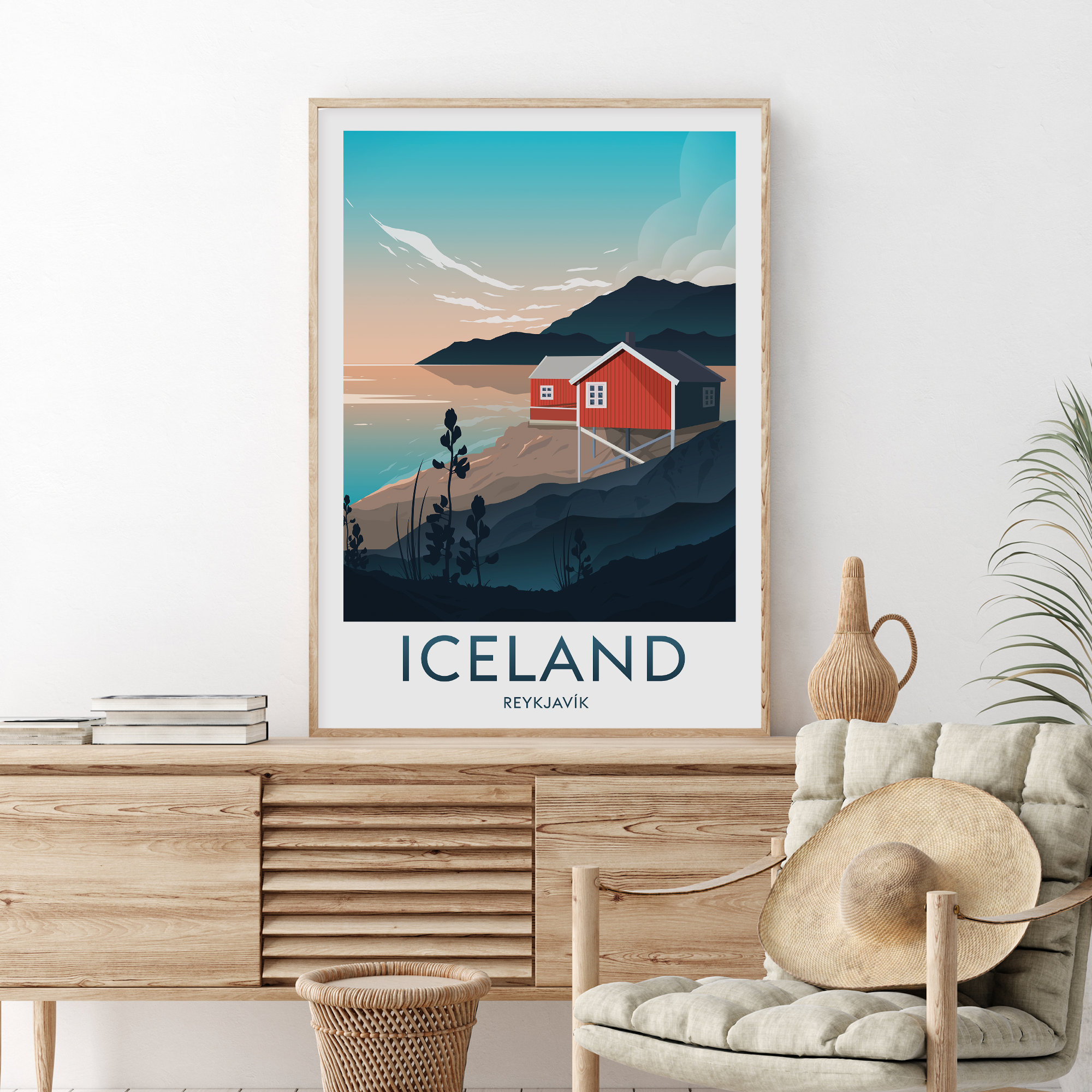 Iceland Travel Print Reykjavík Iceland Print Iceland Etsy UK