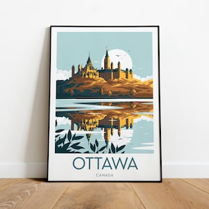 Ottawa travel print - Canada, Ottawa poster, Ottawa print, Wedding gift, Birthday present, Custom Text, Personalised Gift