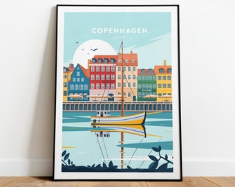 Copenhagen Poster | Etsy