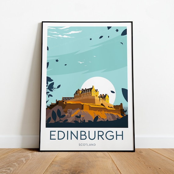 Scotland Edinburgh poster Edinburgh travel print Birthday present