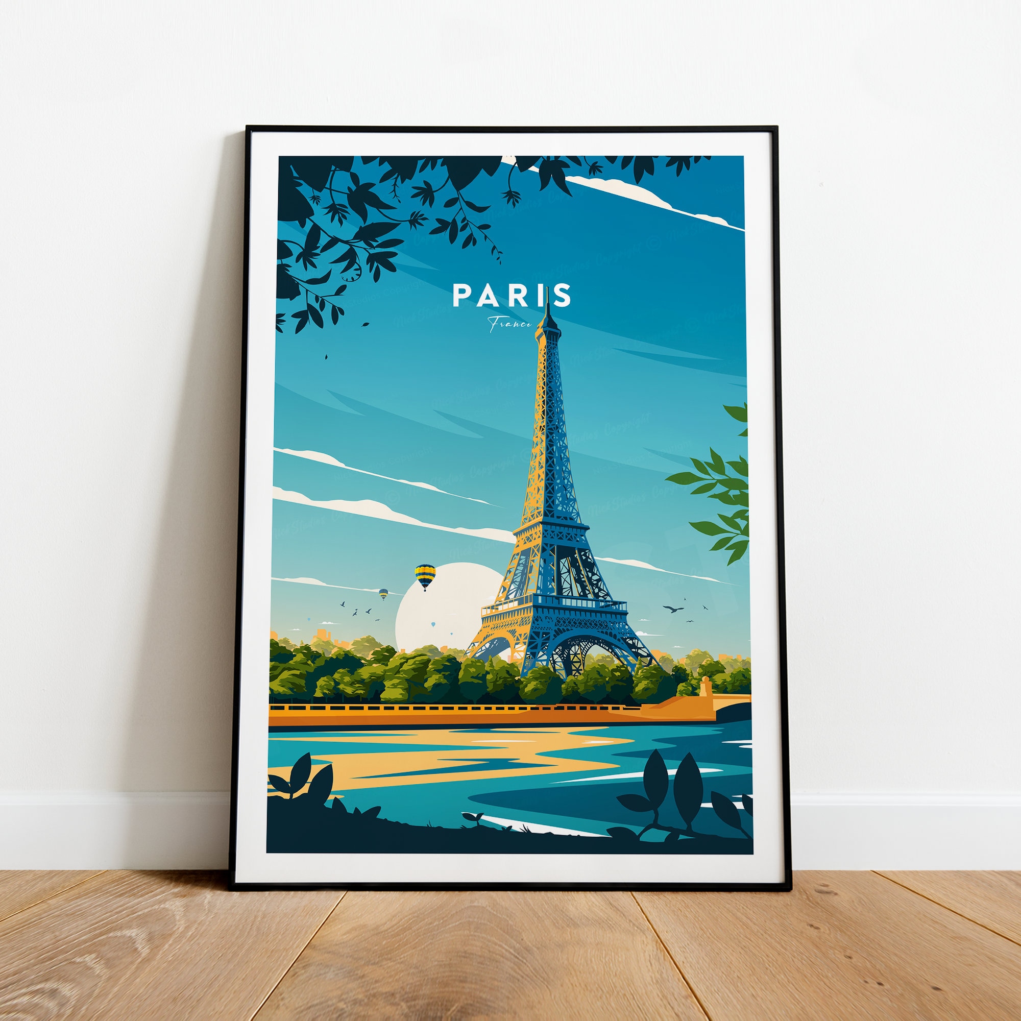 Poster 3d Tour Eiffel rendre