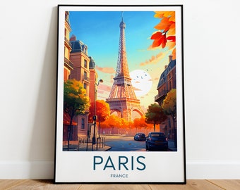 Paris travel print - Eiffel Tower, Paris poster, Eiffel tower print, Wedding gift, Custom Text, Personalised Gift