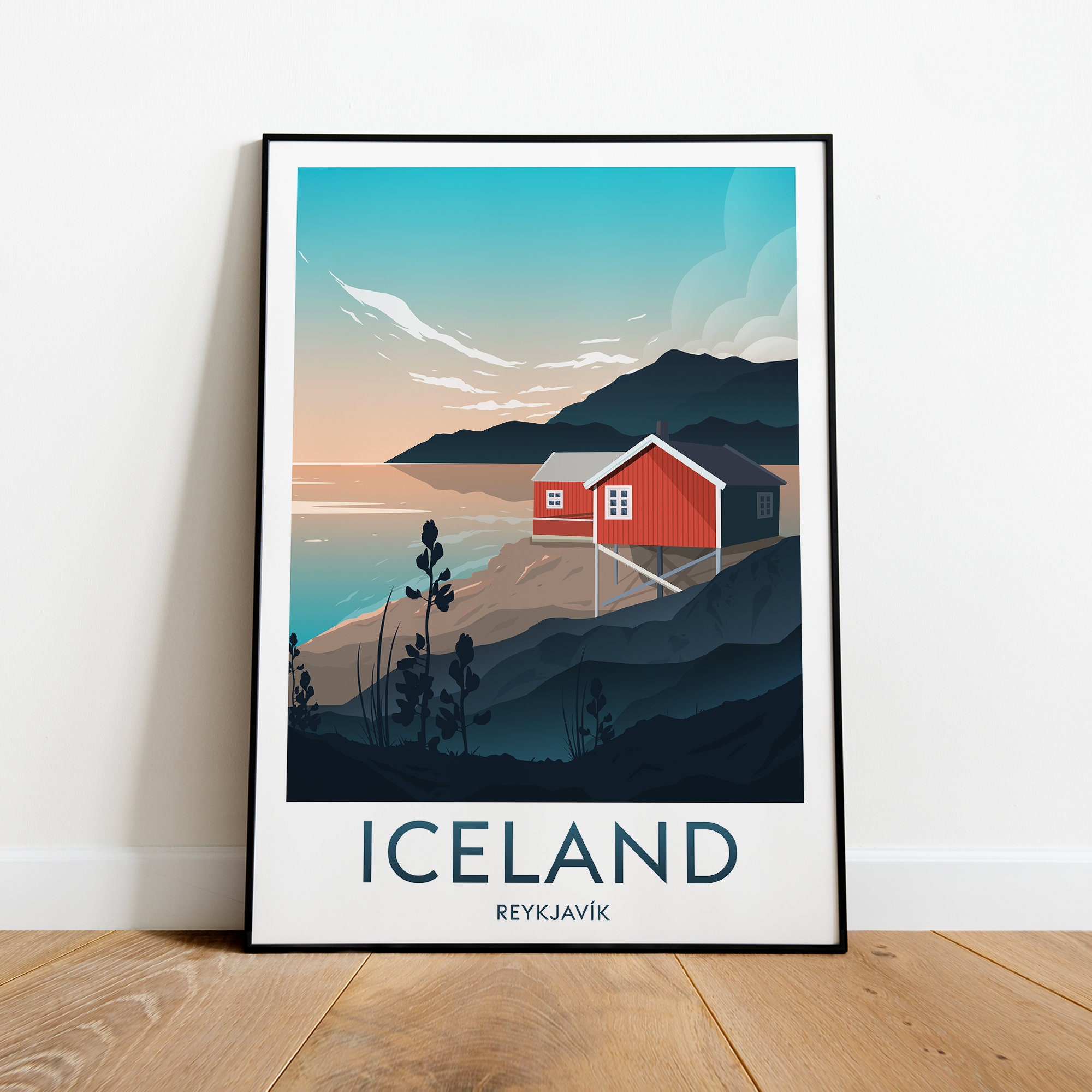 Iceland Travel Print Reykjavík Iceland Print Iceland Etsy UK