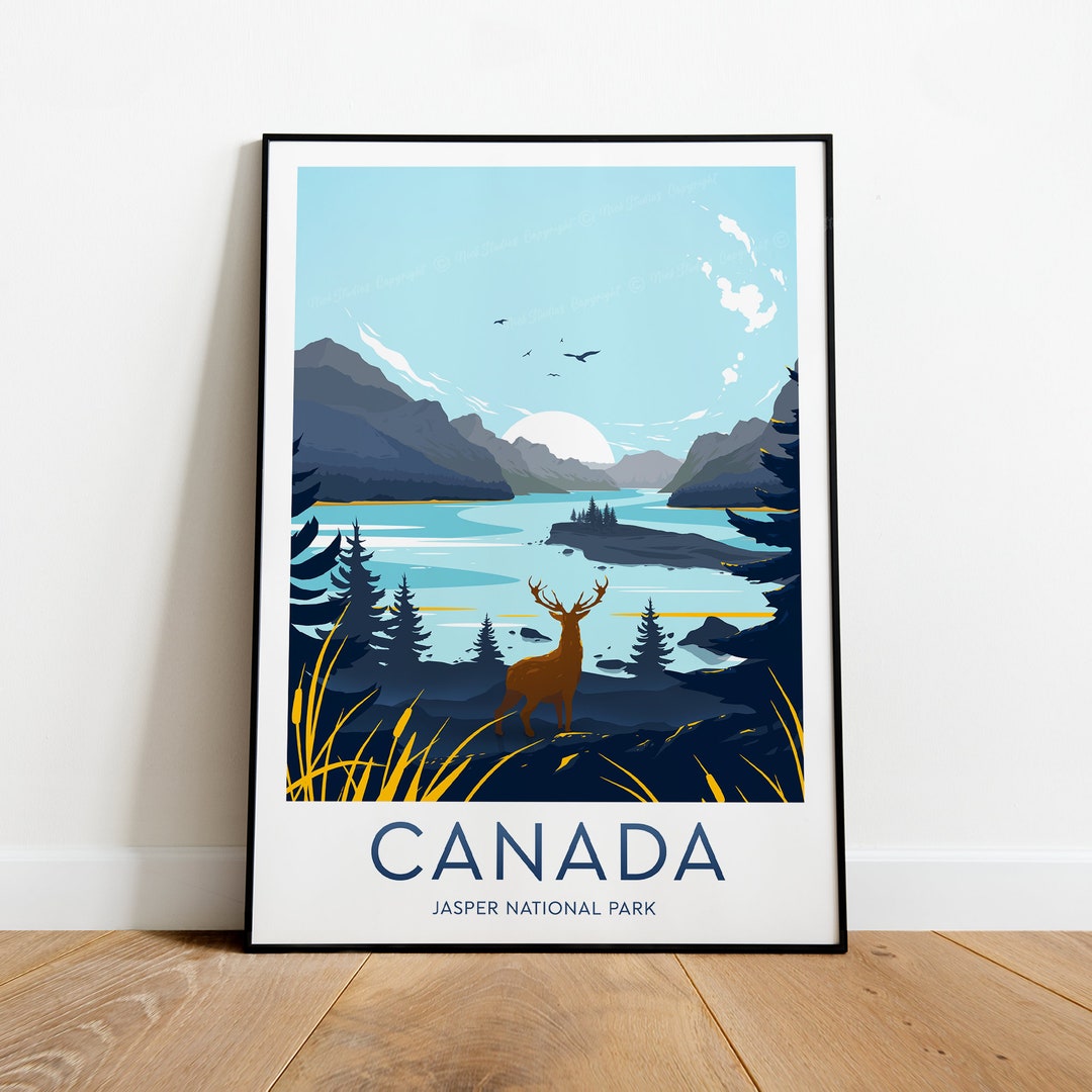 Canada Travel Print Jasper - Text, Gift Gift, Birthday Wedding National Park, Poster, Personalised Etsy Print, Custom Canada Canada Present