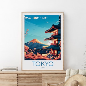 Tokyo travel print - Japan, Tokyo poster, Tokyo print, Wedding gift, Birthday present, Custom Text, Personalised Gift