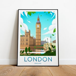 London travel print - England, London poster, Big Ben print, Wedding gift, Birthday present, Custom Text, Personalised Gift