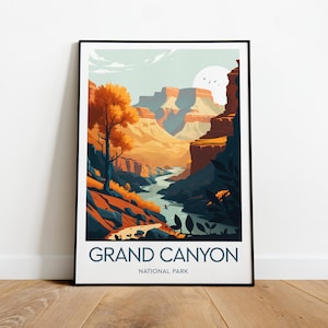 Grand Canyon travel print - National Park, Grand Canyon poster, Arizona artwork, National park print, Wedding gift