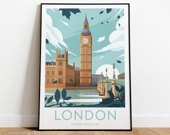 London travel print - England, London poster, Big Ben print, Wedding gift, Birthday present, Custom Text, Personalised Gift