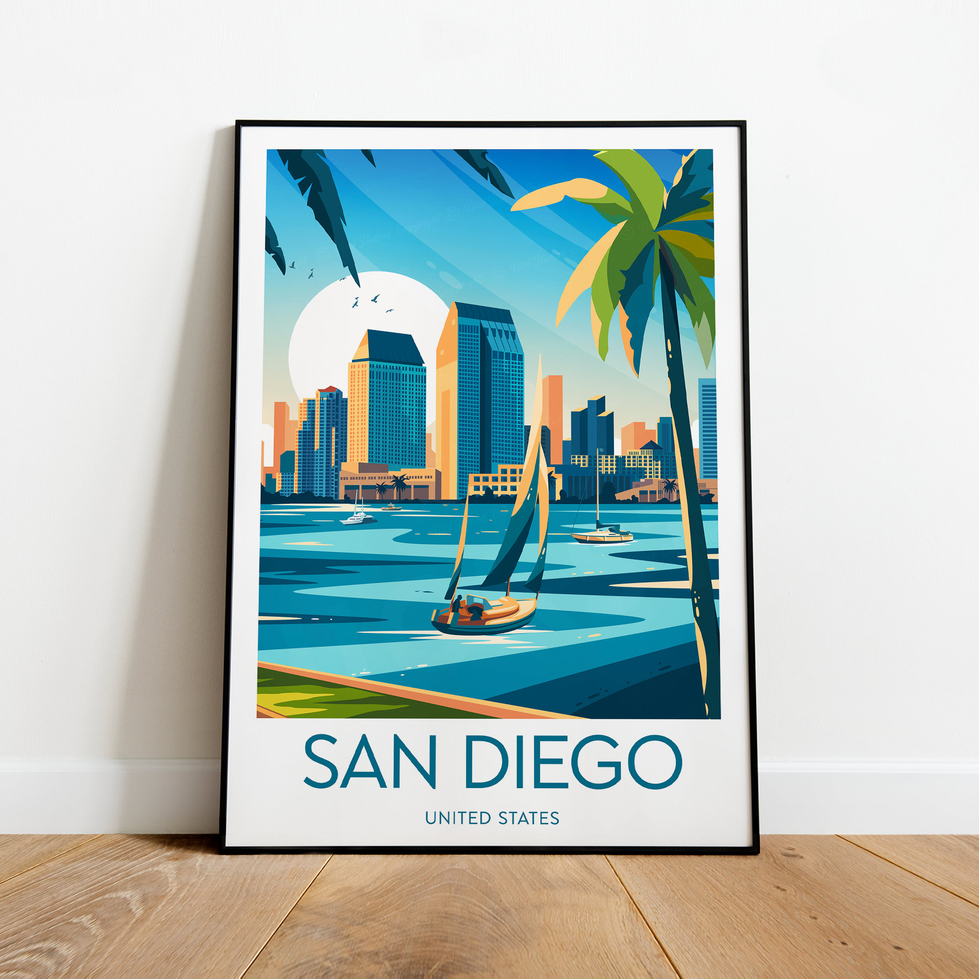 San Diego Wall Art - Etsy