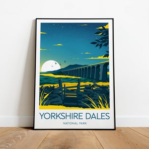 Yorkshire Dales travel print - National Park, Yorkshire Dales print, Yorkshire Dales poster, UK, Wedding gift, Birthday