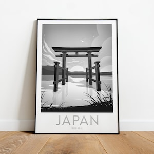 Japan travel print - Hakone Shrine - Day