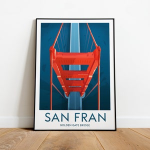 San Francisco travel print - Golden Gate Bridge, San Francisco print, USA poster, Wedding gift, Custom Text, Personalised Gift