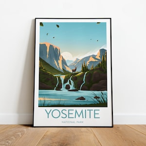 Yosemite travel print - National Park, Yosemite print, El Capitan poster, Birthday present, Wedding Gift, Custom Text, Personalised Gift