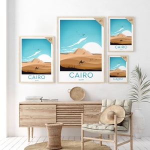 Cairo travel print Egypt, Cairo print, Cairo poster, wall art, birthday gift, wedding present, Custom Text, Personalised Gift image 4