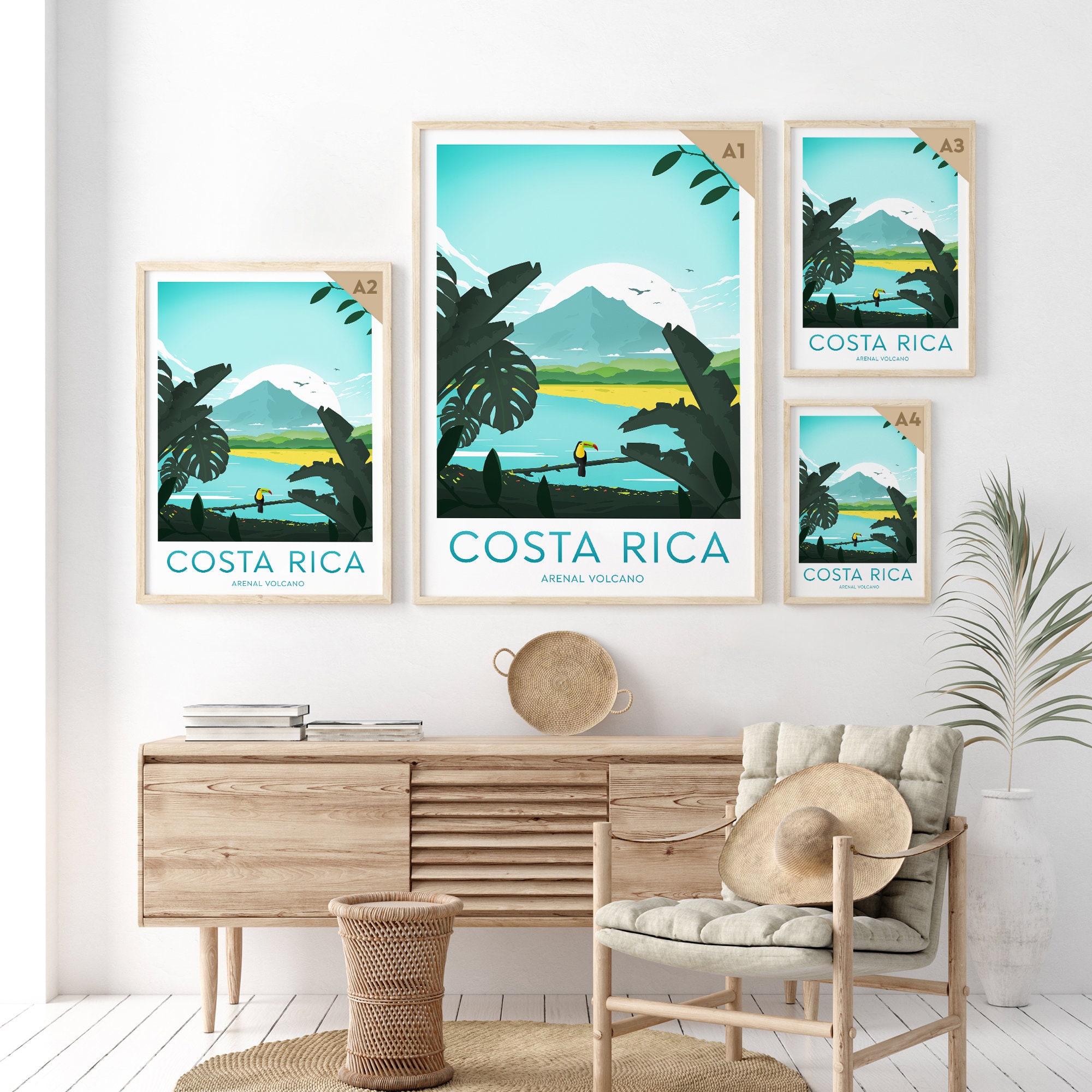 Costa Rica travel print Costa Rica poster San José poster Etsy