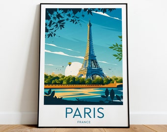 Paris travel print - Eiffel Tower, Paris poster, Eiffel tower print, Wedding gift, Custom Text, Personalised Gift