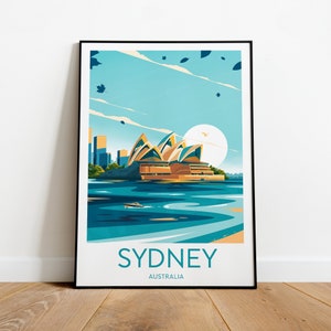 Sydney travel print - Australia, Sydney print, Sydney poster, Australia print, Wedding gift, Birthday present