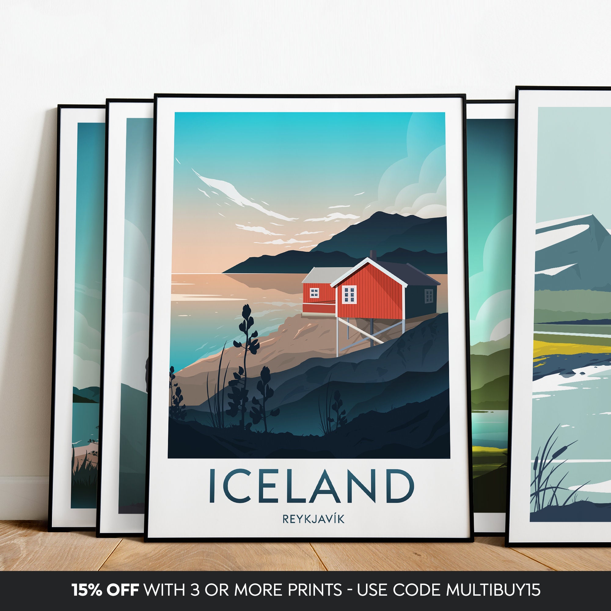Iceland Travel Print Reykjavík Iceland Print Iceland Etsy UK
