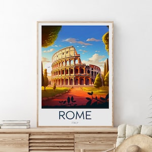 Rome travel print Italy, Rome poster, Italy print, Italy poster, Wedding gift, Custom Text, Personalised Gift image 4