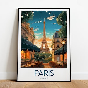 Paris travel print - Eiffel Tower, Paris poster, Eiffel tower print, Wedding gift, Custom Text, Personalised Gift