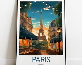 Paris travel print - Eiffel Tower, Paris poster, Eiffel tower print, Wedding gift, Custom Text, Personalised Gift
