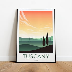 Tuscany travel print - Italy, Tuscany print, Tuscany poster, Tuscany art, Italy print, Italy travel poster by NickStudios