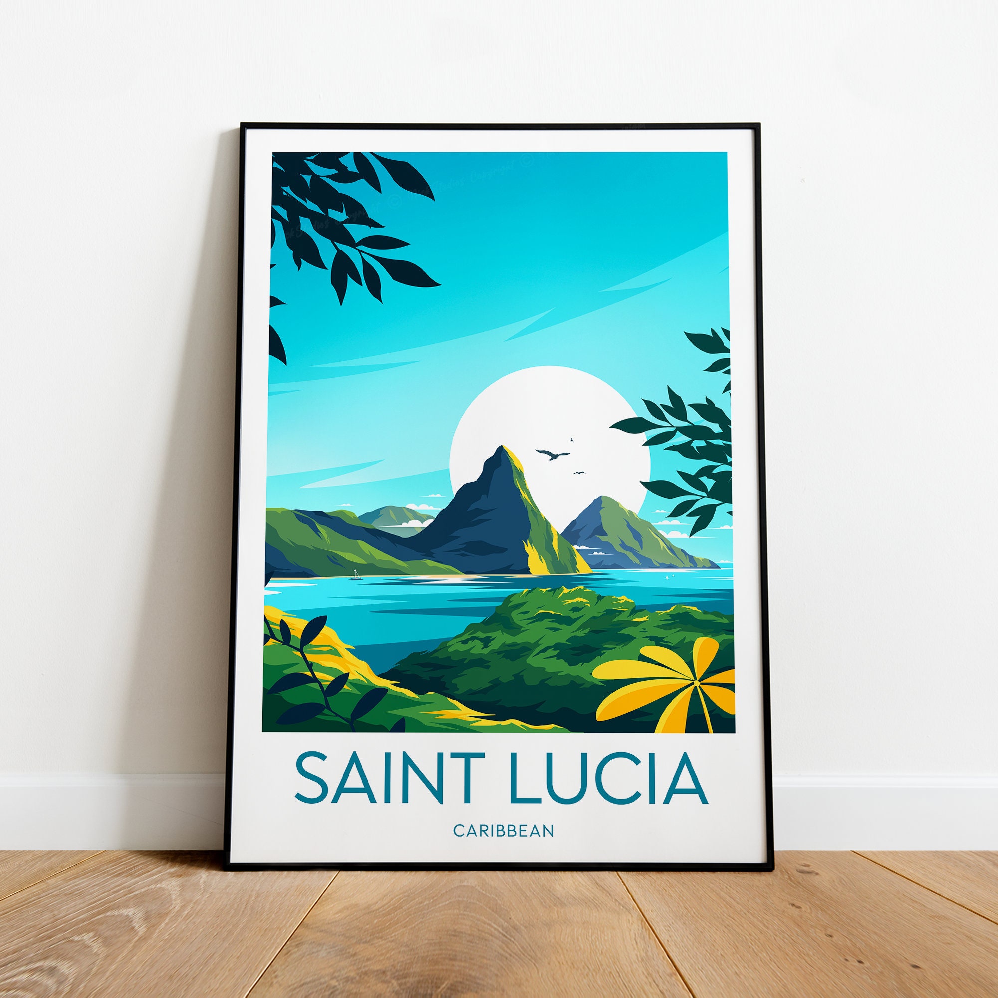 Saint Lucia artists - murals and galleries in St Lucia
