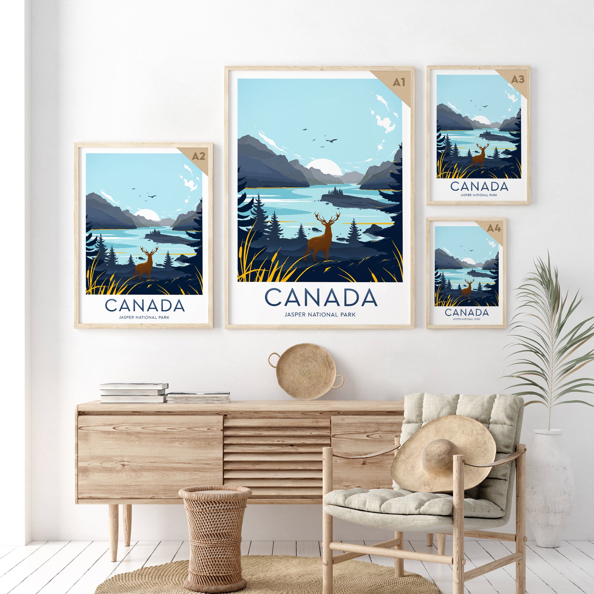 Personalised Canada Poster, Text, - Park, Birthday Present, Gift Gift, Canada Etsy Print, Custom Canada Print National Wedding Travel Jasper