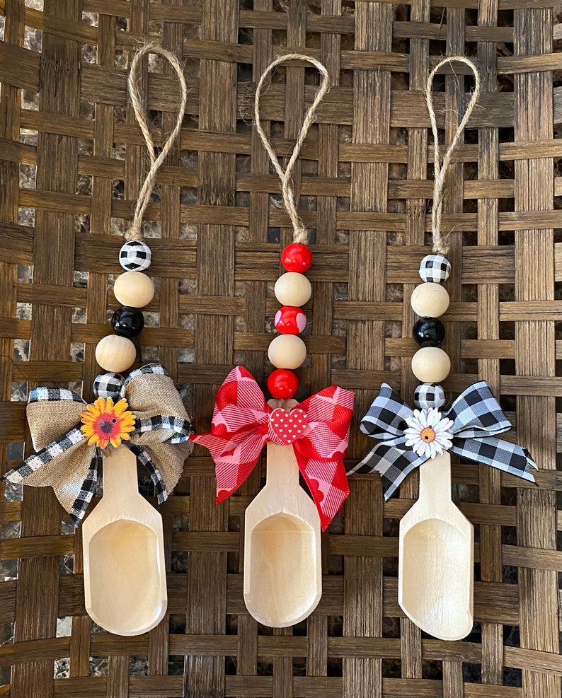 Beaded Mini Scoops Canister Scoops Serving Spoon for Coffee Etsy