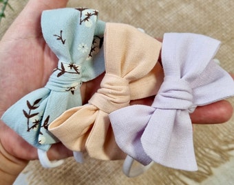 Pastel Baby Headband Cute Girl Hair Bow Spring Hair Bow Clip With Alligator Clip Floral Hair Accessory Gift For Baby Girl Birthday Gift