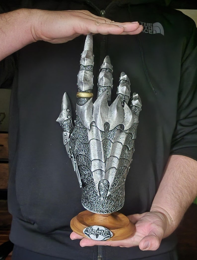 Sauron gauntlet, large hand of sauron statue image 5
