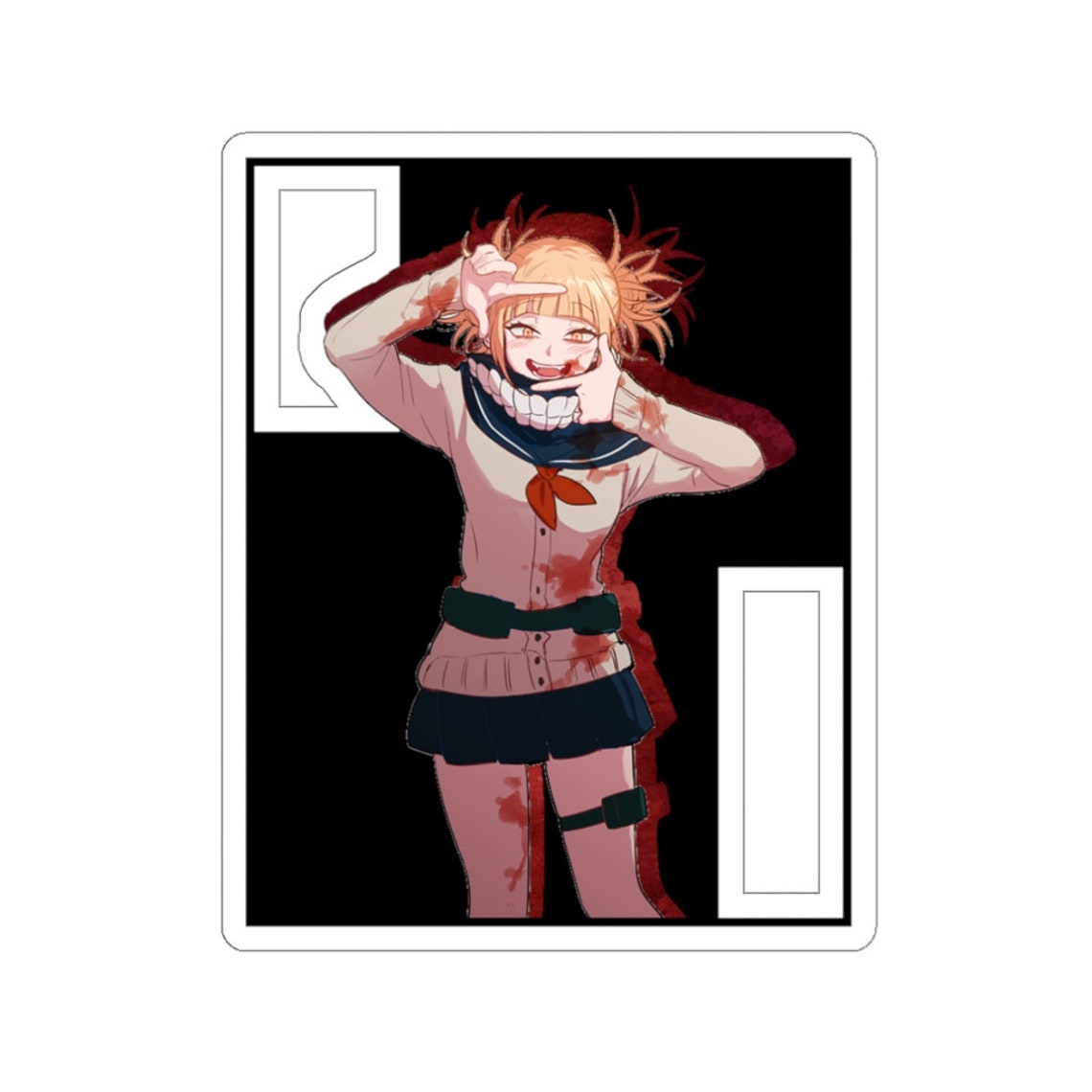 Himiko Toga BNHA Kiss-Cut Sticker League of Villians My Hero | Etsy