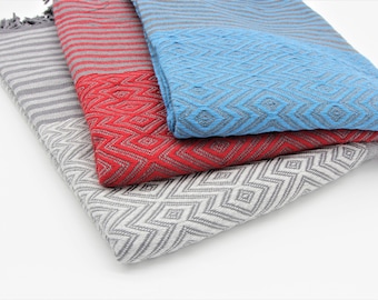 Versatile Turkish Towel for Bath, Pool, and Beach | Soft, Absorbent Cotton | Quick-Dry, Eco-Friendly, Handwoven