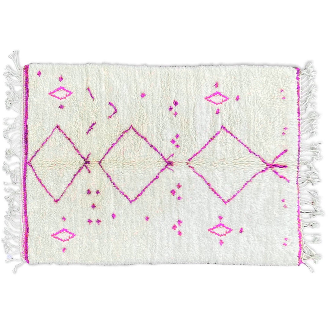 Moroccan Rug Pink Berber Rug Custom Moroccan Rug Beni Ourain Rug ...