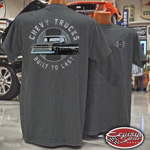 Cruisin Sports Built to Last chevrolet tshirt official chevrolet chevy trucks custom printed image 1