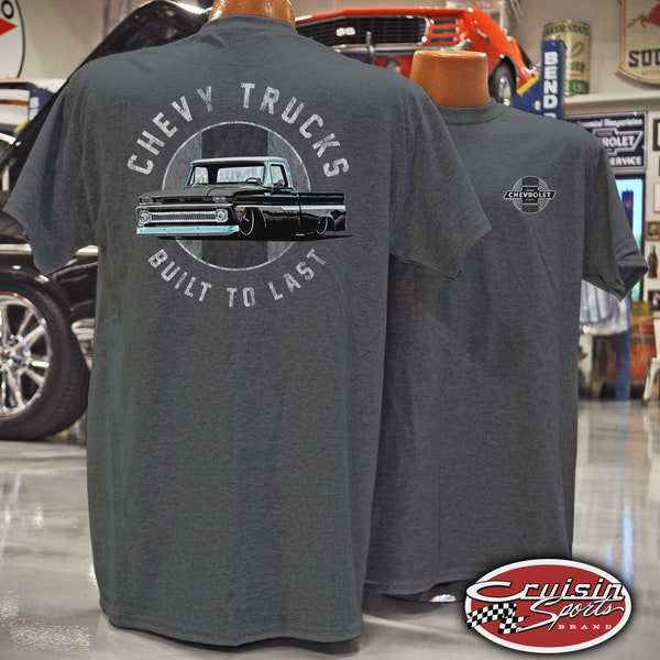 Cruisin Sports - Built to Last - chevrolet tshirt - official chevrolet - chevy trucks - custom printed