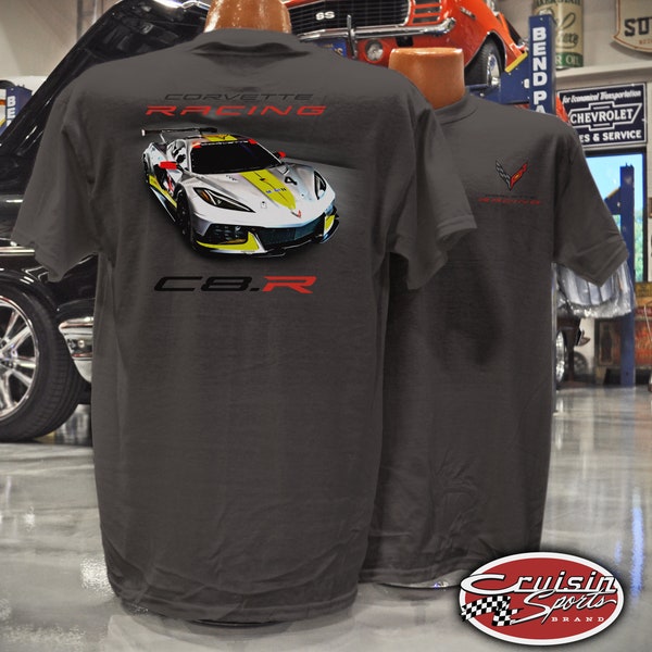 Cruisin Sports - C8.r corvette - new corvette shirt - corvette racing - custom printed