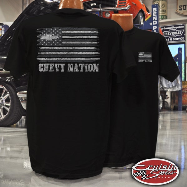 Cruisin Sports - Chevy Nation- chevrolet tshirt - official chevrolet - vintage chevy - custom printed