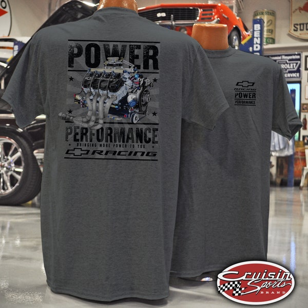 Cruisin Sports - Chevrolet Power and Performance - chevrolet tshirt - official chevrolet - chevy engine - custom printed