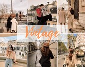 Vintage Lightroom Mobile and Desktop presets, DNG Presets, Iphone Presets, Traveler Presets, Mobile Presets, Instagram Filters, Vsco Filter.
