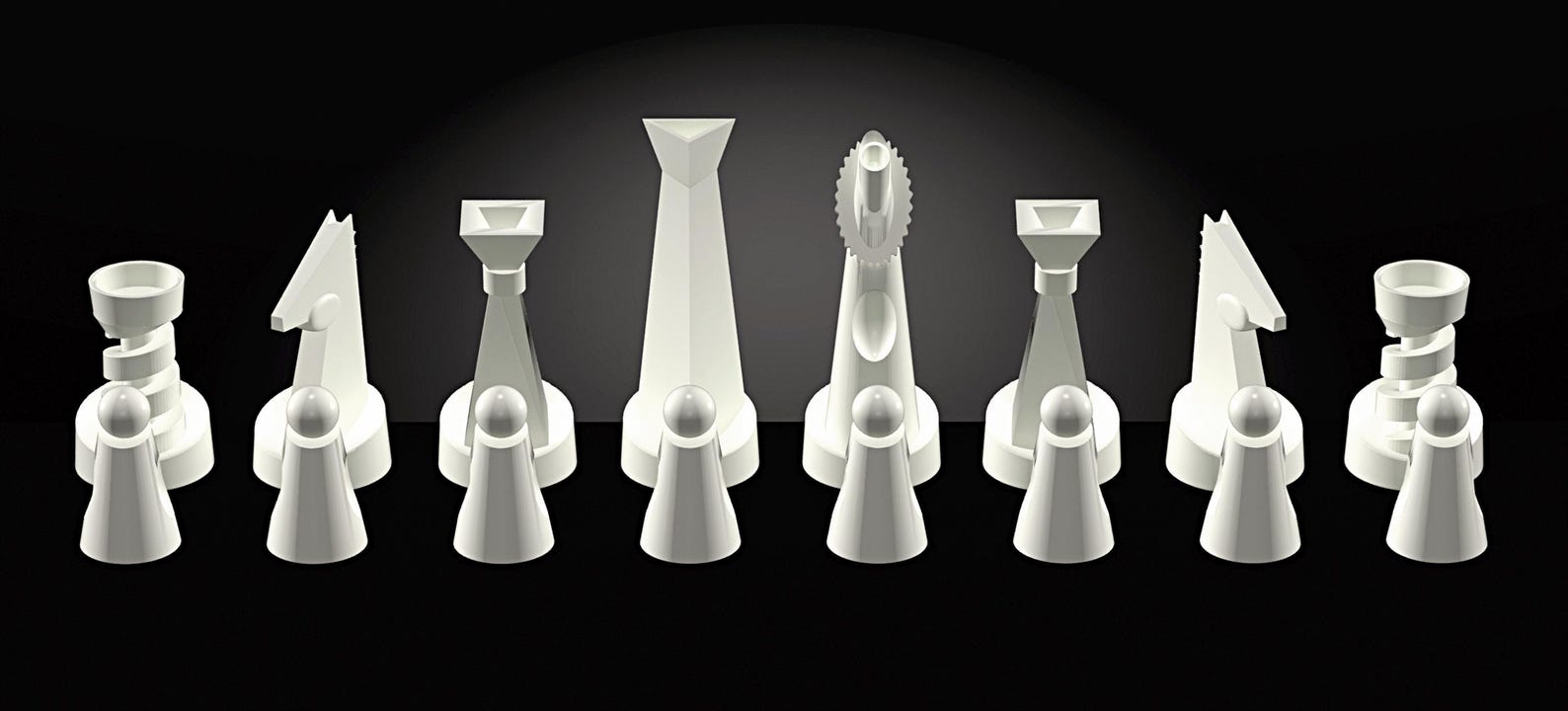 Modern Primitives Chess Set by Peter J. Sucy