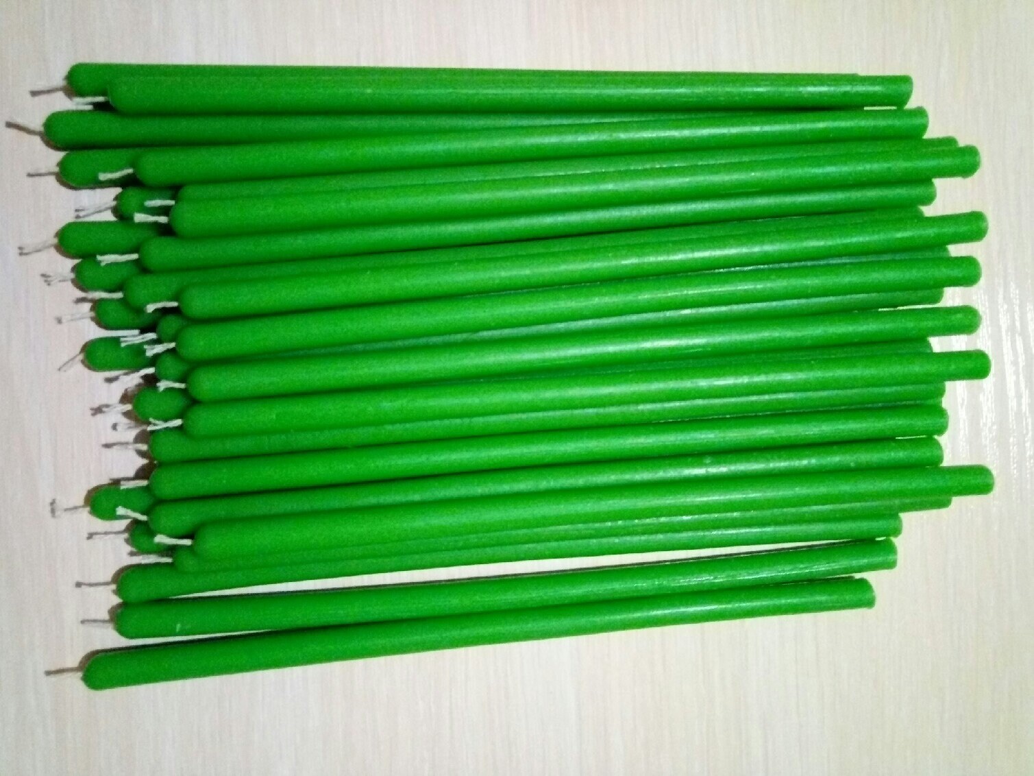 Green Wax Candle Green Wax Candles Medium M Size set of Etsy