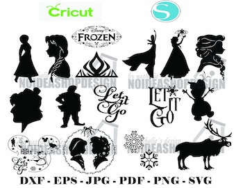 Download Elsa Silhouette Svg Etsy SVG Cut Files