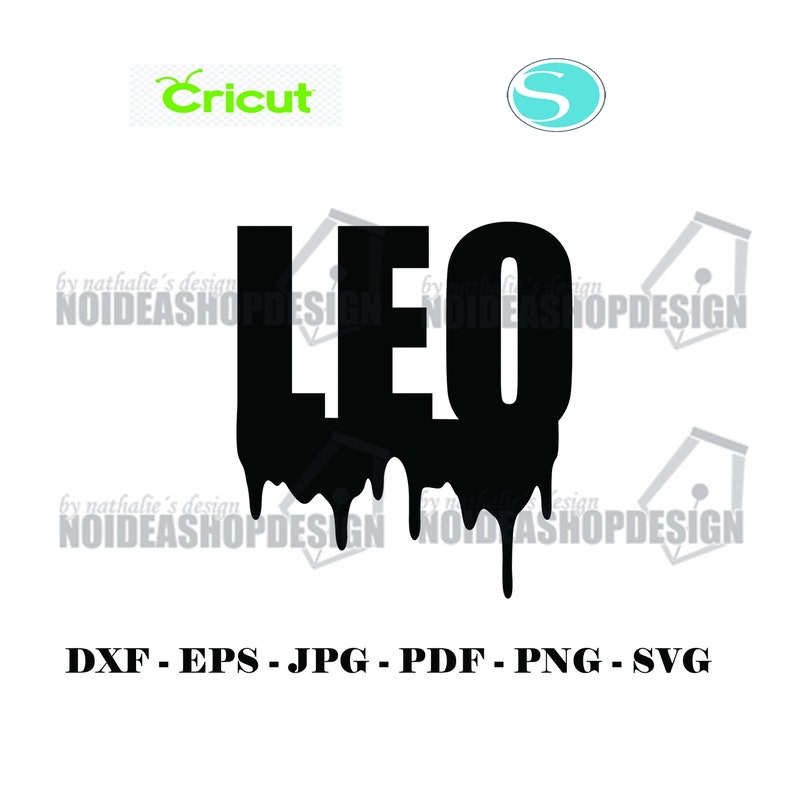 Download Leo SVG Leo Dripping Glitter Vinyl Svg File Zodiac Svg | Etsy