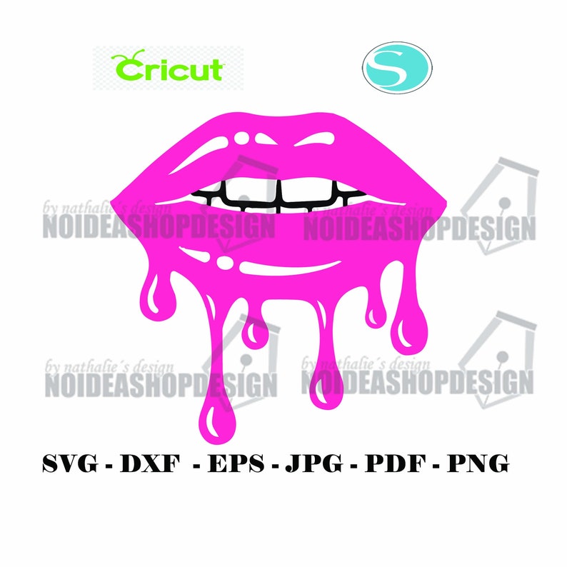 Download Dripping Fucsia Lips Fucsia Lips Sublimation DXF Png Svg ...