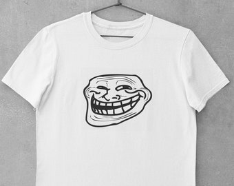 Troll Face T Shirt Etsy Troll Face T Shirt Etsy