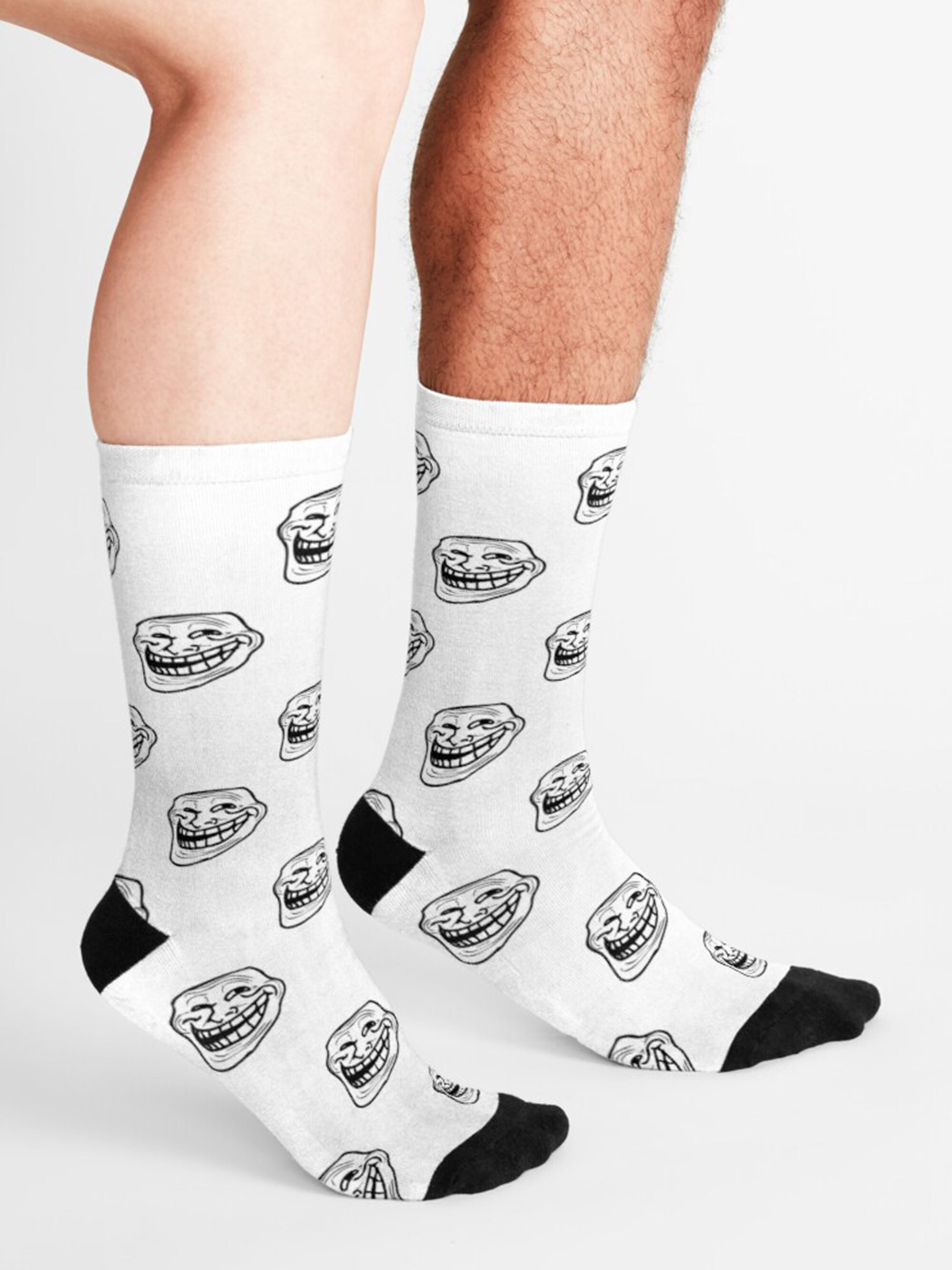 Troll Face Meme Socks / Meme Socks / Funny memes & Stylish Etsy
