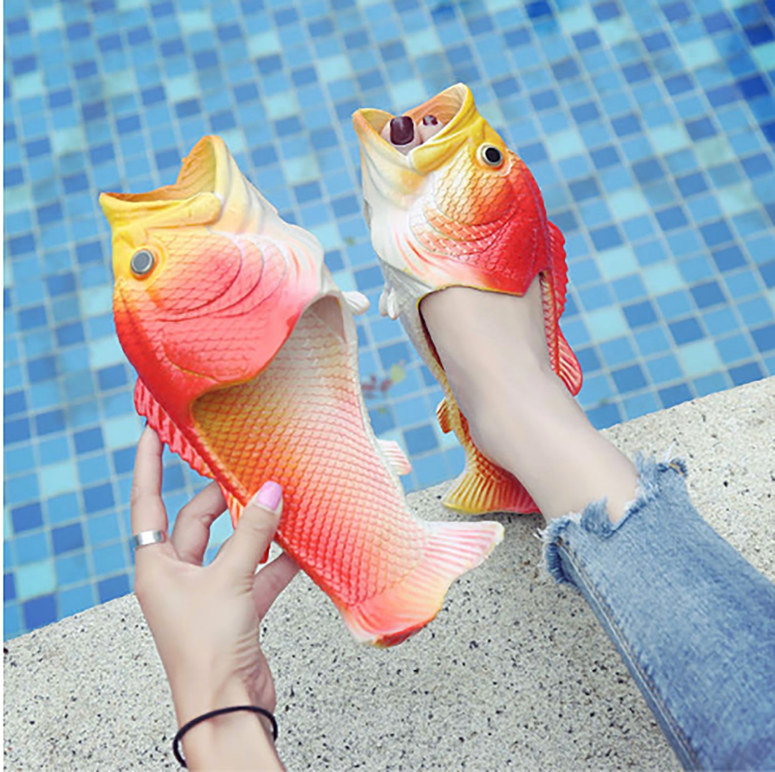 Funny Fish Slippers / Lobster Slippers / Lobster Flip-Flops / | Etsy