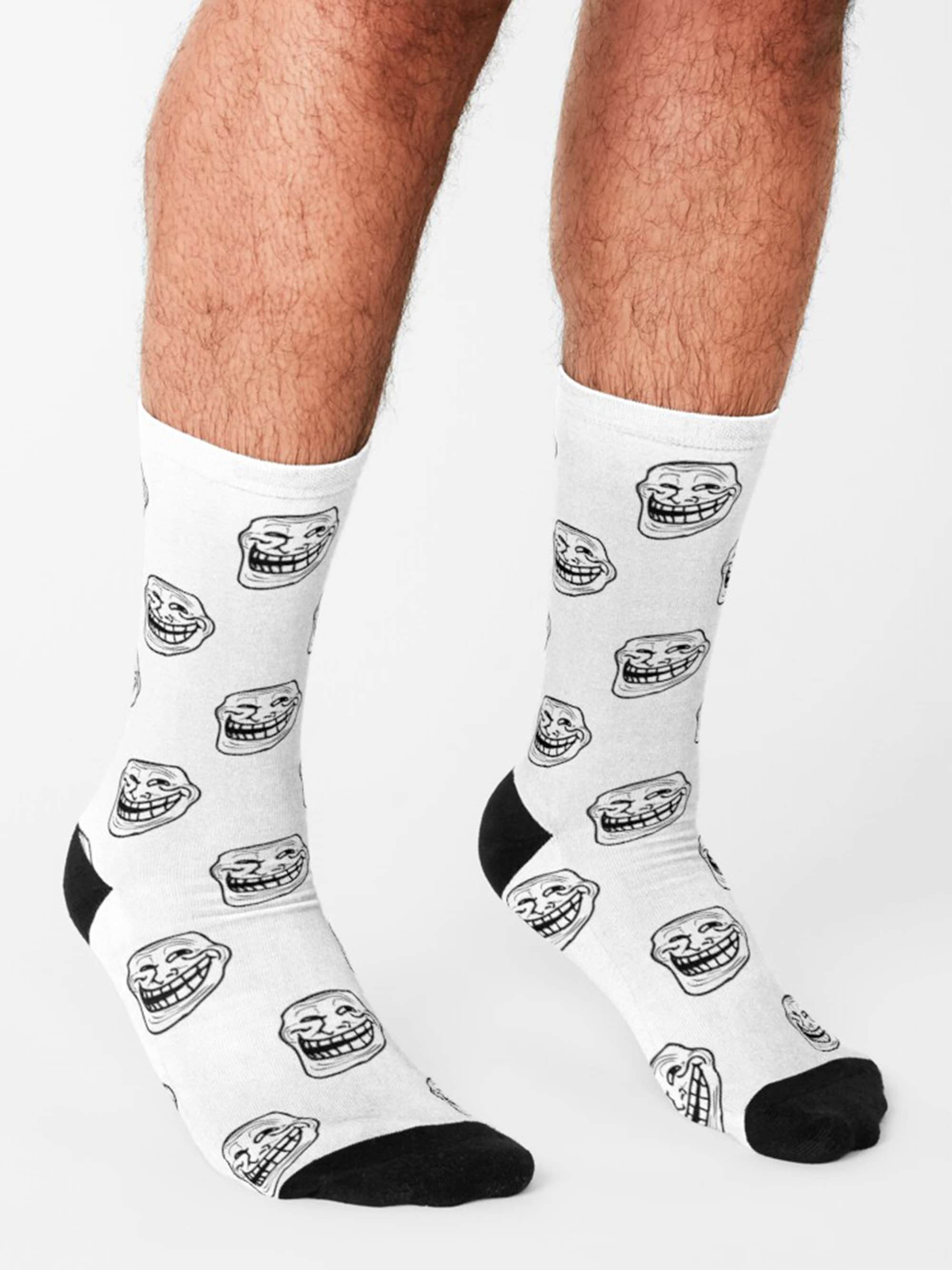 Troll Face Meme Socks / Meme Socks / Funny memes & Stylish Etsy